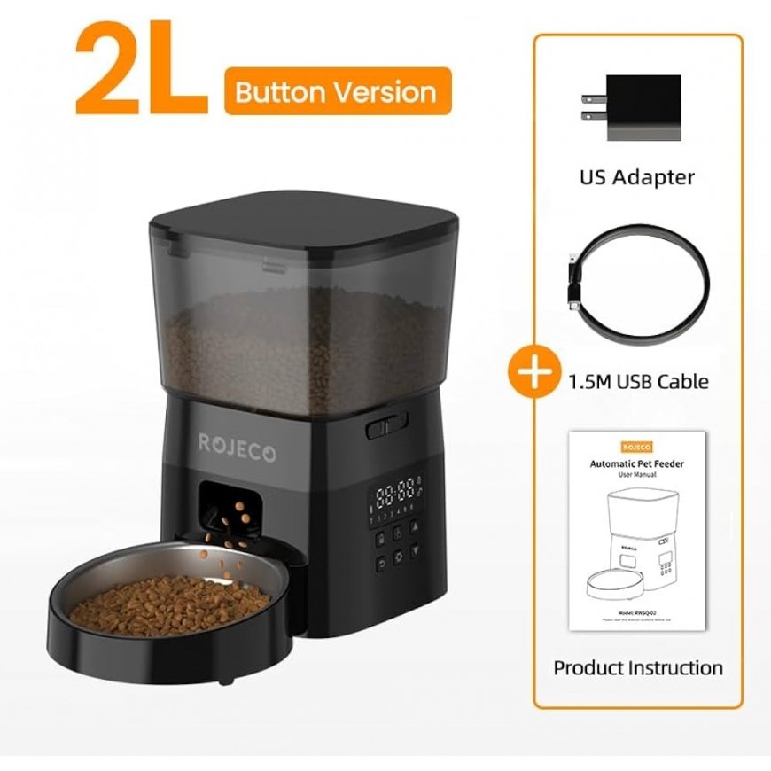 Rojeco 2L Automatic Pet Feeder WiFi Version – 2