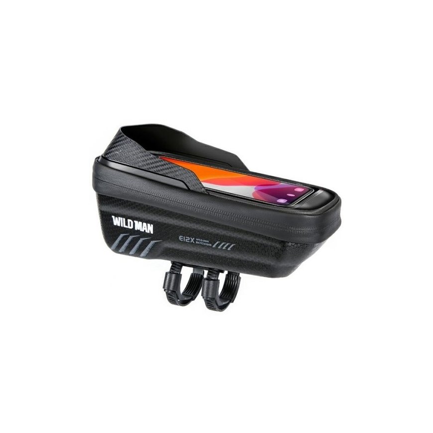 Etui|uchwyt rowerowy WILDMAN M E12X sakwa na ramę czarna|black – 2