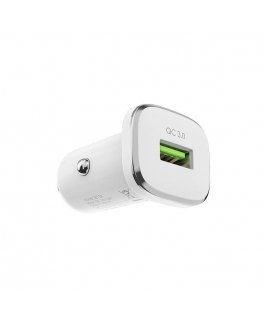 Borofone BZ12A car charger USB | 3A | Quick Charge 3.0 white