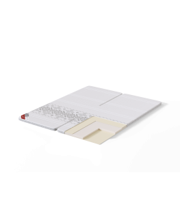 Sleepwell TOP LATEX ETNO DUO VIRSMATRACIS / 160x4x200 / Etno Stretch White