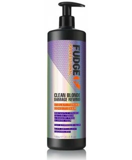 FUDGE_Clean Skirtas šviesiems plaukams Damage Rewind Violet-Toning Kondicionierius regeneruojantis ir tonizuojantis kondicionier