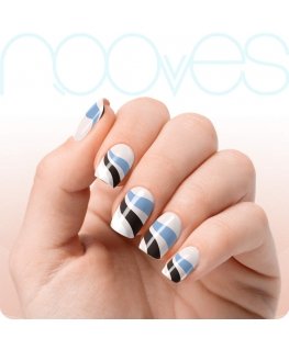 Nooves Premium Glam Flowing Stream Gel Nail Folils 20 U