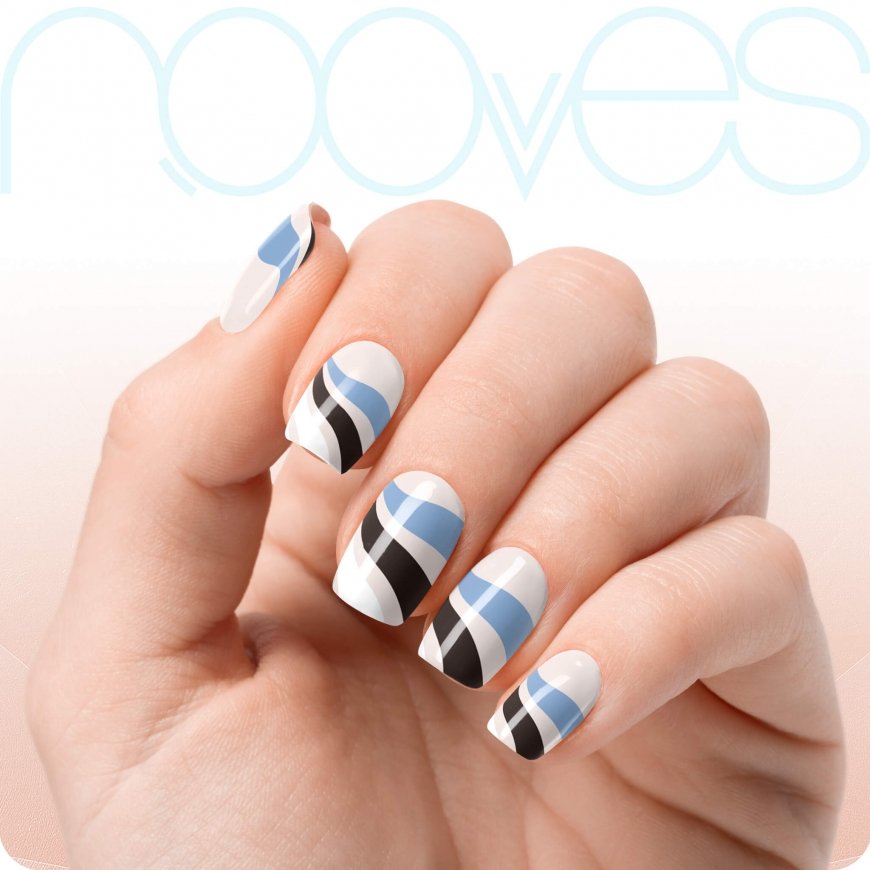 Nooves Premium Glam Flowing Stream Gel Nail Folils 20 U – 2