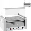 Roller roll grill with lid and heating drawer for buns 20 HotDog sausages 2600W 230V Royal Catering