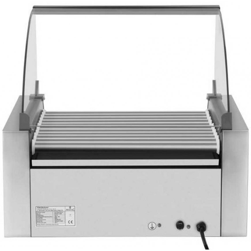 Roller roll grill with lid and heating drawer for buns 20 HotDog sausages 2600W 230V Royal Catering – 3