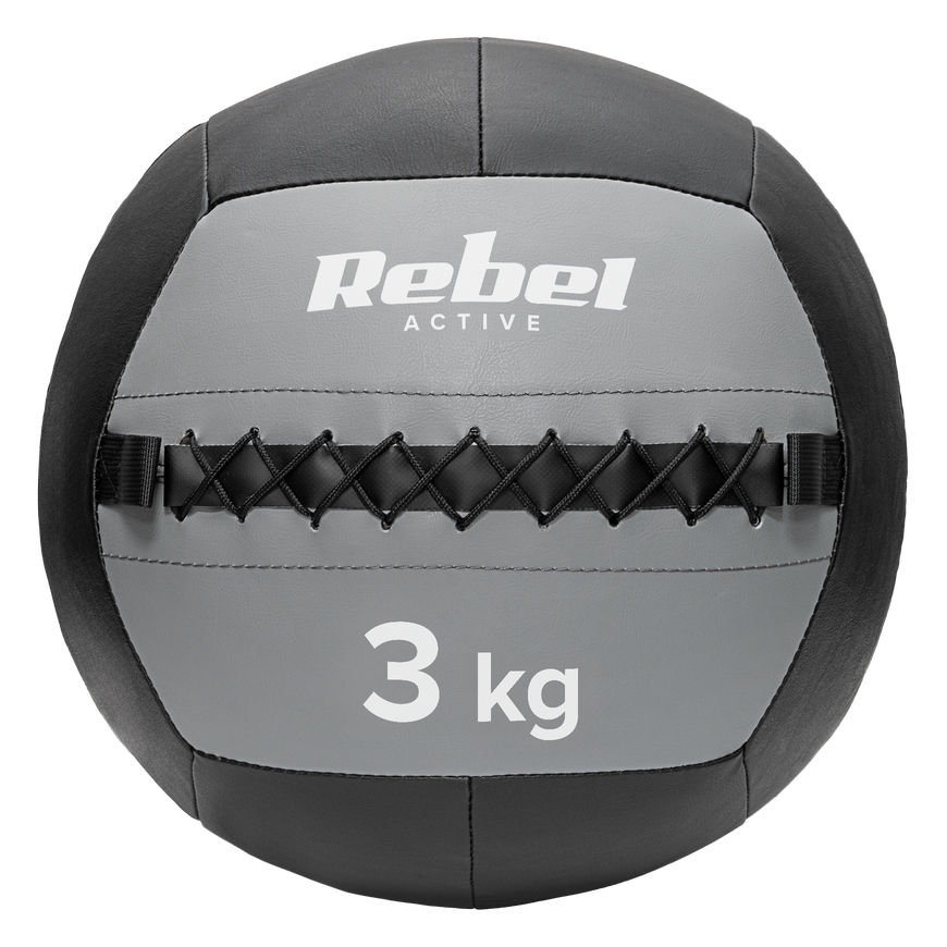 Medicininis kamuolys pratimams 3kg, REBEL ACTIVE – 2