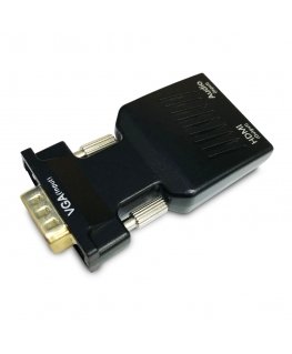 Savio CL-145 VGA to HDMI converter Audio Full HD Black - Audio/Multimedia
