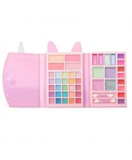 Aquarius MARTINELIA Little Unicorn Cosmetic Set Travel Wallet, 25 eyeshadows, 4 blushes, 8 shimmer creams, 8 lip glosses, 2 appl