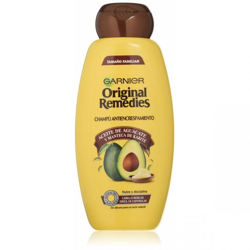 Garnier Original Remedies Avokadų ir taukmedžių šampūnas 600ml