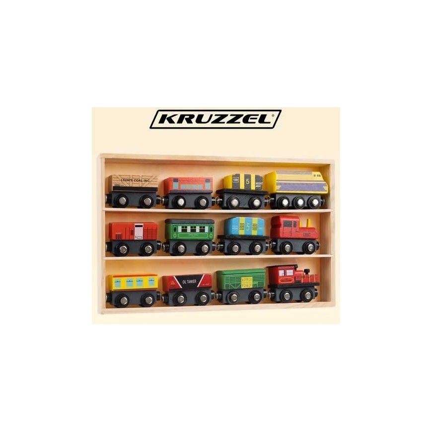 Kruzzel Medinis geležinkelis - 12 vnt. Kruzelis 23522 – 2