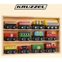Kruzzel Wooden railway - 12 pcs. Kruzel 23522 Kruzzel Wooden railway - 12 pcs. Kruzel 23522