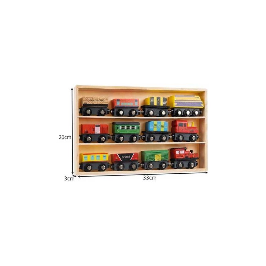 Kruzzel Wooden railway - 12 pcs. Kruzel 23522 – 4