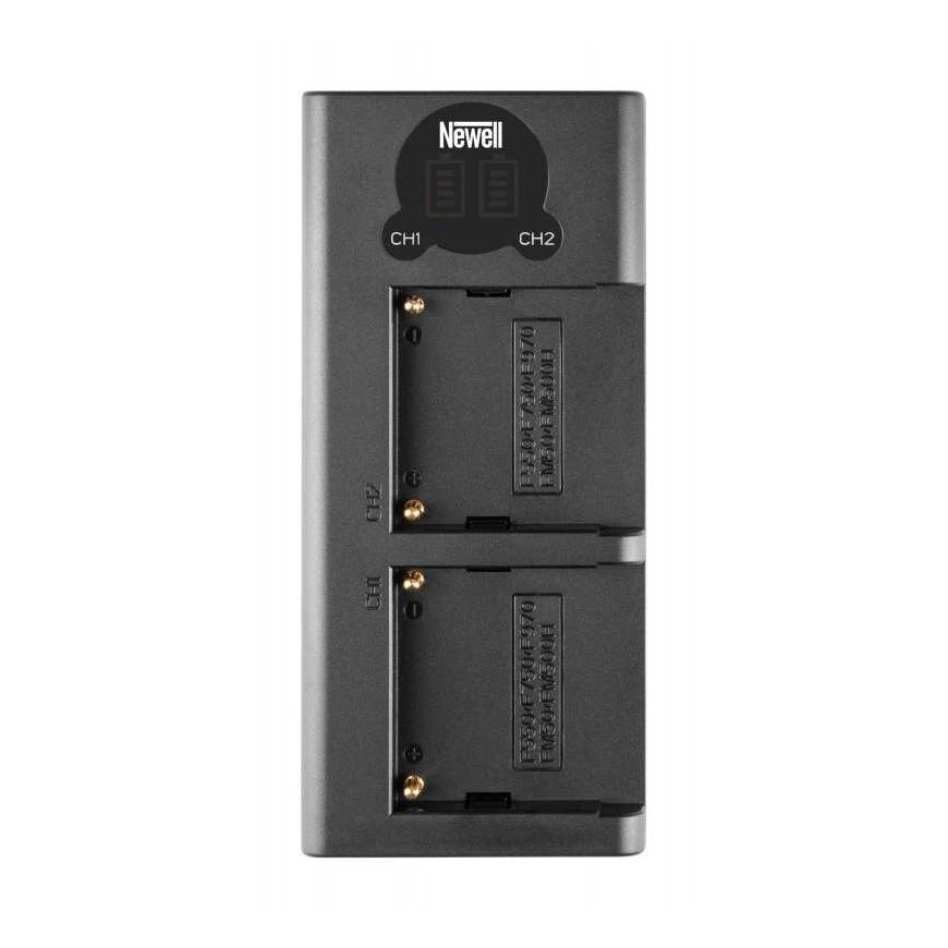 Dviejų kanalų įkroviklis ir NP-F770 baterija Newell DL-USB-C skirta Sony – 2