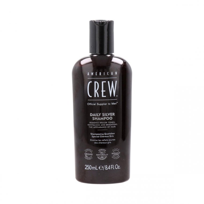American Crew American Crew Daily Silver Shampoo - Shampoo for gray hair, 250 ml – 2