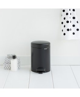 Brabantia Pedal Bin newIcon Pyöreä Musta