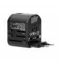 Orno Travel adapter for Go World US/UK/EURO/AUS sockets (USB 5V, 2.4A) Orno Travel adapter for Go World US/UK/EURO/AUS sockets (USB 5V, 2.4A)