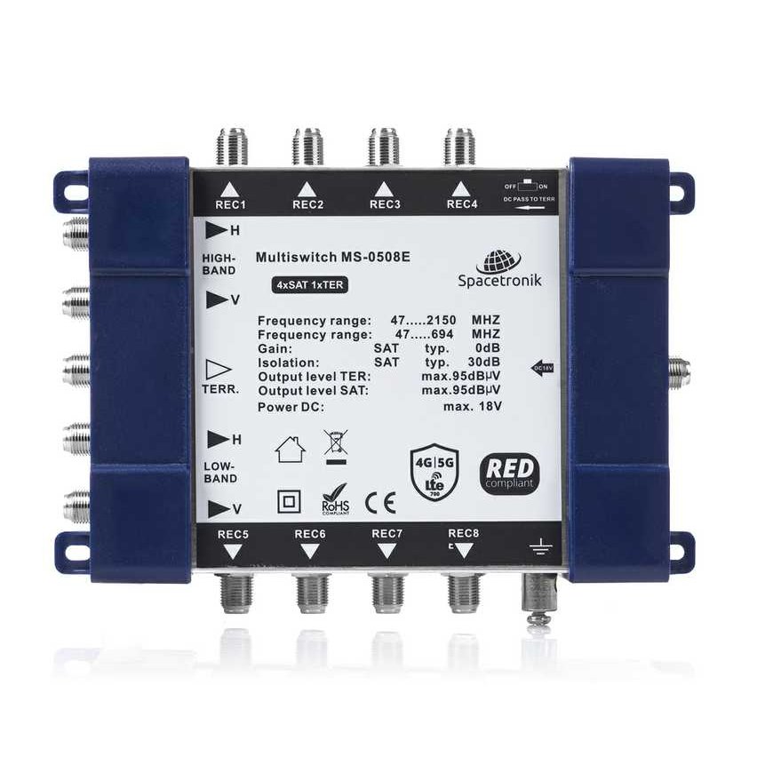 Šakotuvas Multiswitch 5/8 Spacetronik E-Series MS-0508E – 2