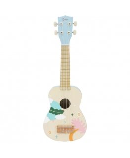 Wooden, children's ukulele CLASSIC WORLD, blue