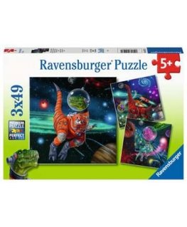 Ravensburger Dinosaur in space Pusle 49 tk Kosmos