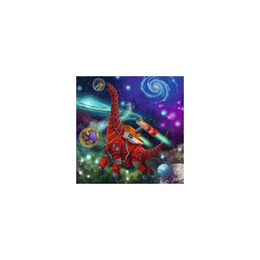 Ravensburger Dinosaur in space Pusle 49 tk Kosmos – 4
