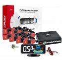 Atbulinės eigos parkavimo jutikliai juodi vidiniai 16,5 mm 8vnt 3D LED amio-03196