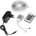 Orno LED strip set 12V 100 30L 7.2W/m IP20 RGB 5m + RGB controller + 12V power supply