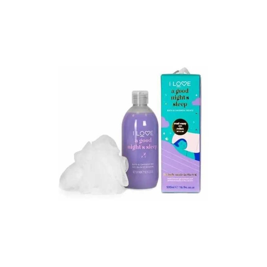 I Love Bath and shower gel set Good Night's Sleep 500ml + body wash