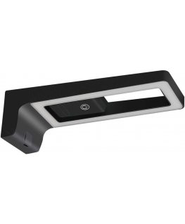 Orno ARTUS LED lemputė po korpusu 3W, 225lm, 4000K, su jutikliniu jungikliu ir USB, juoda