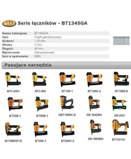 BOSTITCH SZTYFTY BT13 45mm 5000 pcs.
