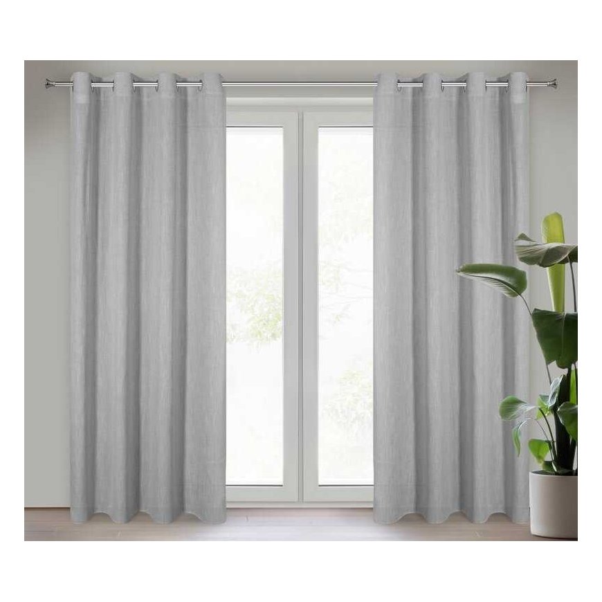 Euro curtains ZAS/LATIKA/SRE 140X250 TRANSPARENT