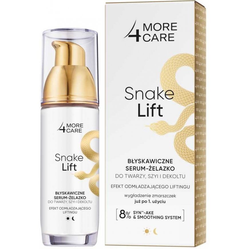 More4Care Snake Lift momentinis serumas-geležis veidui, kaklui ir dekoltė 35ml