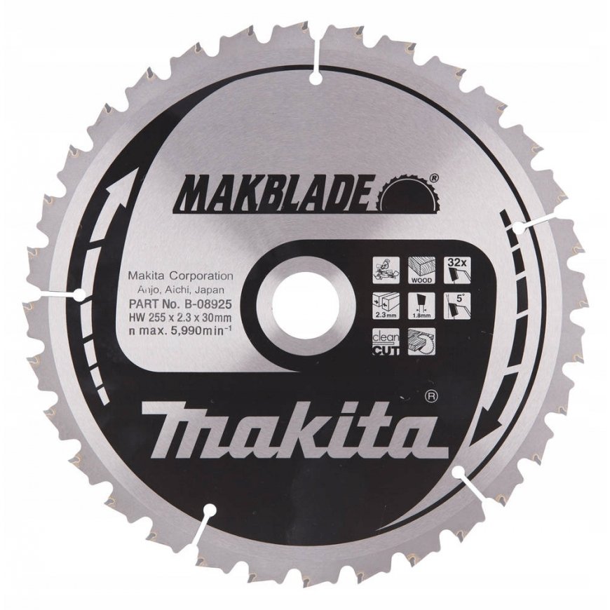 MAKITA CIRCULAR SAW 255x30x60z MAKBLADE WOOD
