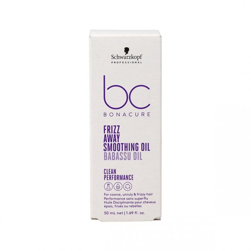 Plaukus glotninamasis aliejus Schwarzkopf Professional Bonacure Clean Frizz Away Oil with Babassu Oil 50ml – 2
