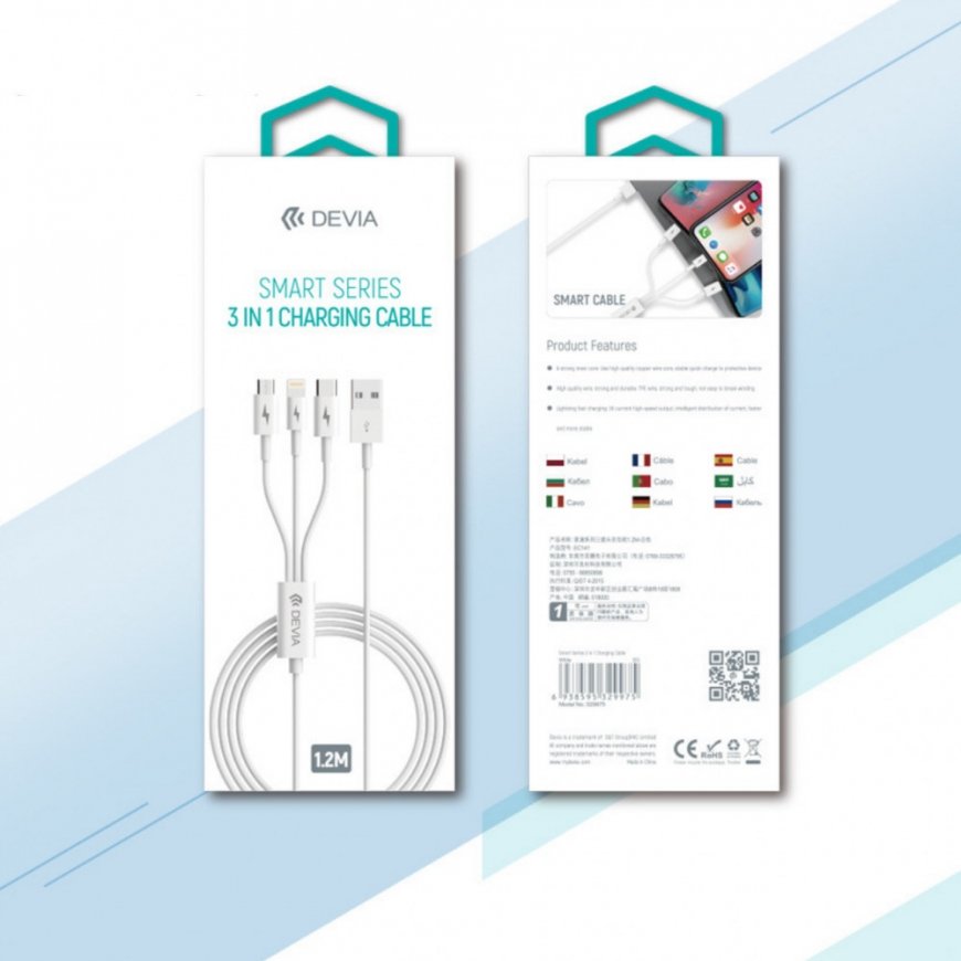 Devia cable Smart 3in1 USB -