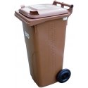 Container bucket for waste and garbage Europlast Austria - brown 120L BIO + GRATING
