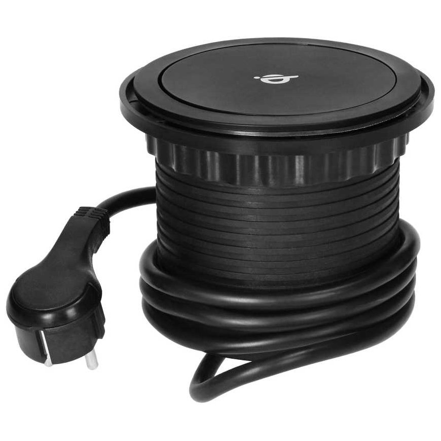 Orno's Furniture Nest? 10 cm extendable from table top with inductive charger, USB charger and 1.5 m cable, 3x2P+Z, Qi 1.2.4 max – 4