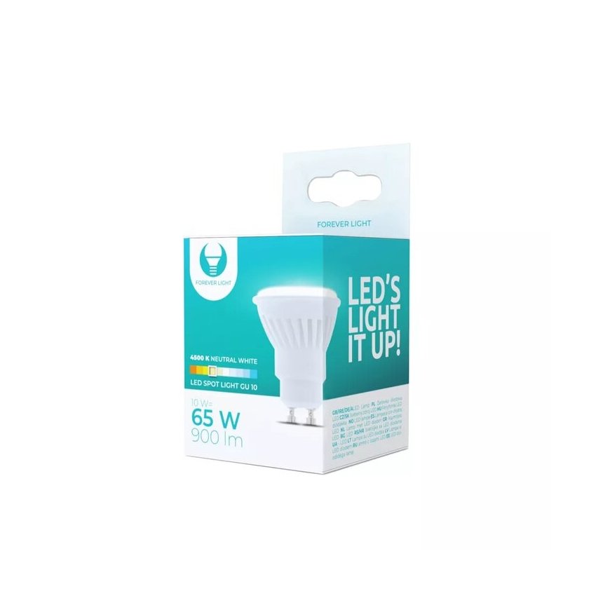 LED bulb GU10 10W 230V 4500K 900lm ceramic Forever Light