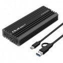 Enclosure for drive M.2 SATA, NVMe, USB C, 2TB Enclosure for drive M.2 SATA, NVMe, USB C, 2TB