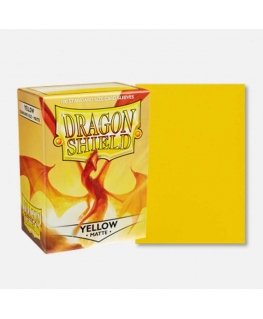 Dragon Shield Standard Sleeves - Matte Yellow (100 Units)