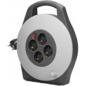 Orno Drum extension cable, 4 sockets 2P+E (schuko), PVC cable H05VV-F 3x1mm? , length 10 m Orno Drum extension cable, 4 sockets 2P+E (schuko), PVC cable H05VV-F 3x1mm? , length 10 m