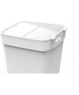 Curver / Keter CURVER KOSZ DO SEGREGACJI ŚMIECI 10L /WHITE/ JASNY GRAY