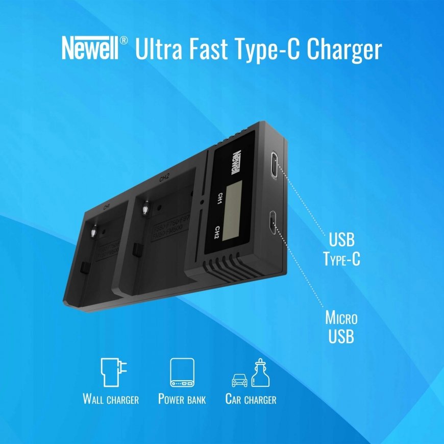 Newell Ładowarka Ultra Fast Type-C do akumulatorów serii NP-F, NP-FM do Sony – 2
