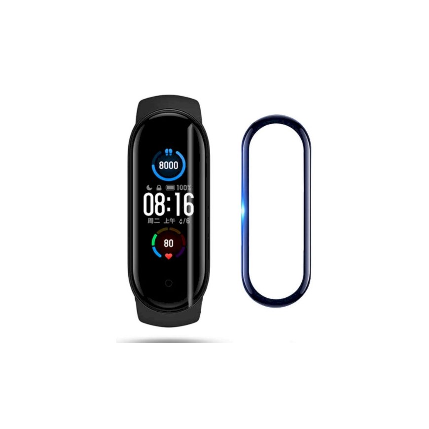 Fusion Nano 9H full coveraged glass for Xiaomi Mi Band 6 black