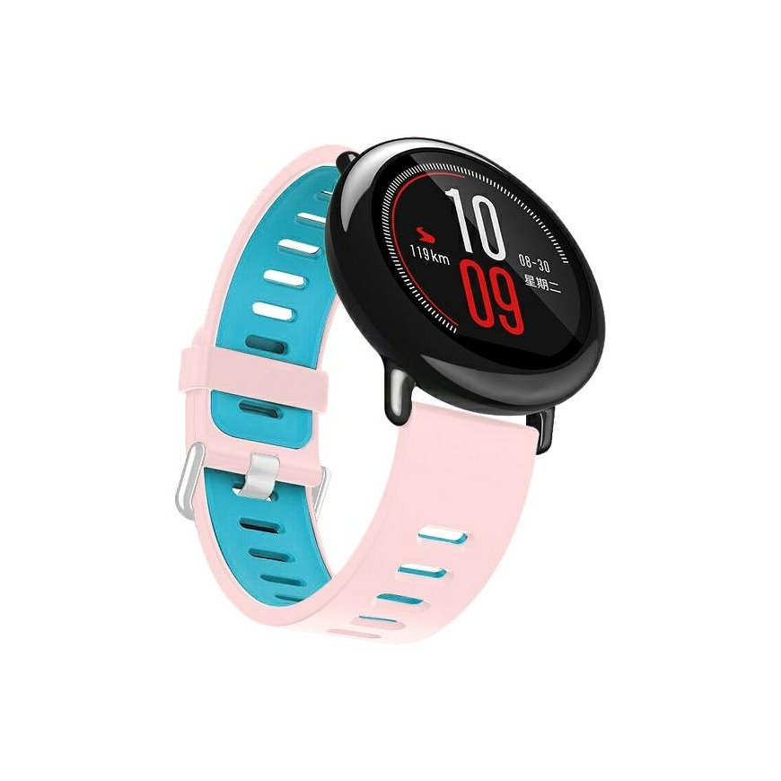 Beline pasek Watch 20mm Double Color Silicone różowo-niebieski p – 2