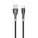 Forever Sleek cable USB - USB-C 1,0 m 3A black Forever Sleek cable USB - USB-C 1,0 m 3A black
