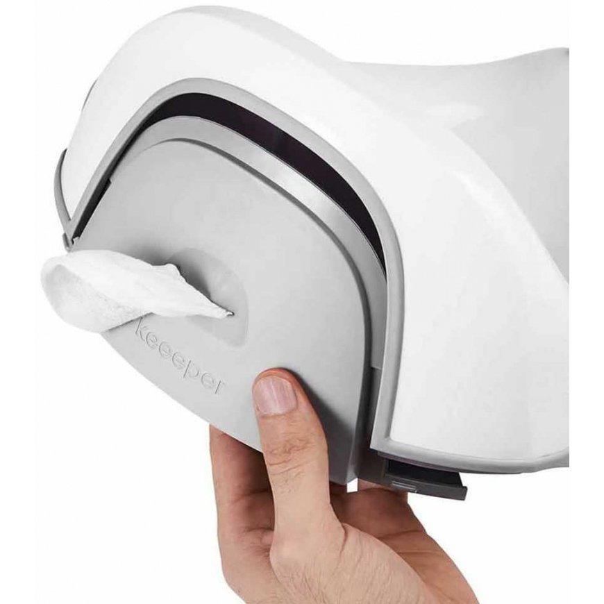 KEEEPER 4-in-1 multifunctional bedside pot, white, 18649 – 2