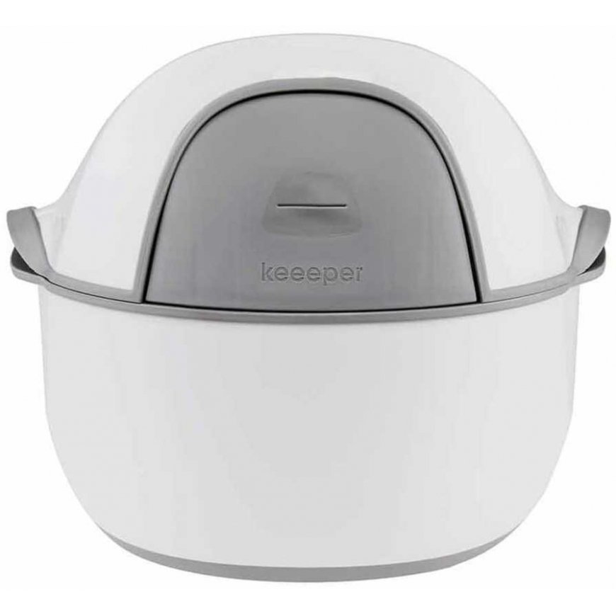 KEEEPER 4-in-1 multifunctional bedside pot, white, 18649 – 4