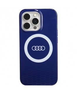 Audi IML Big Logo MagSafe Case iPhone 13 Pro Max 6.7" niebieski|