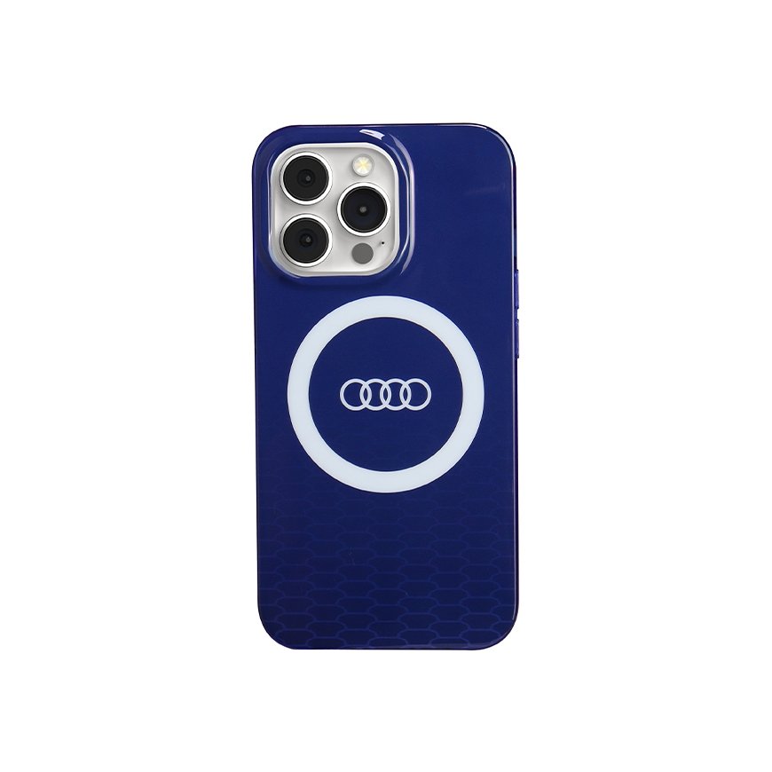 Audi IML Big Logo MagSafe Case iPhone 13 Pro Max 6.7" niebieski|