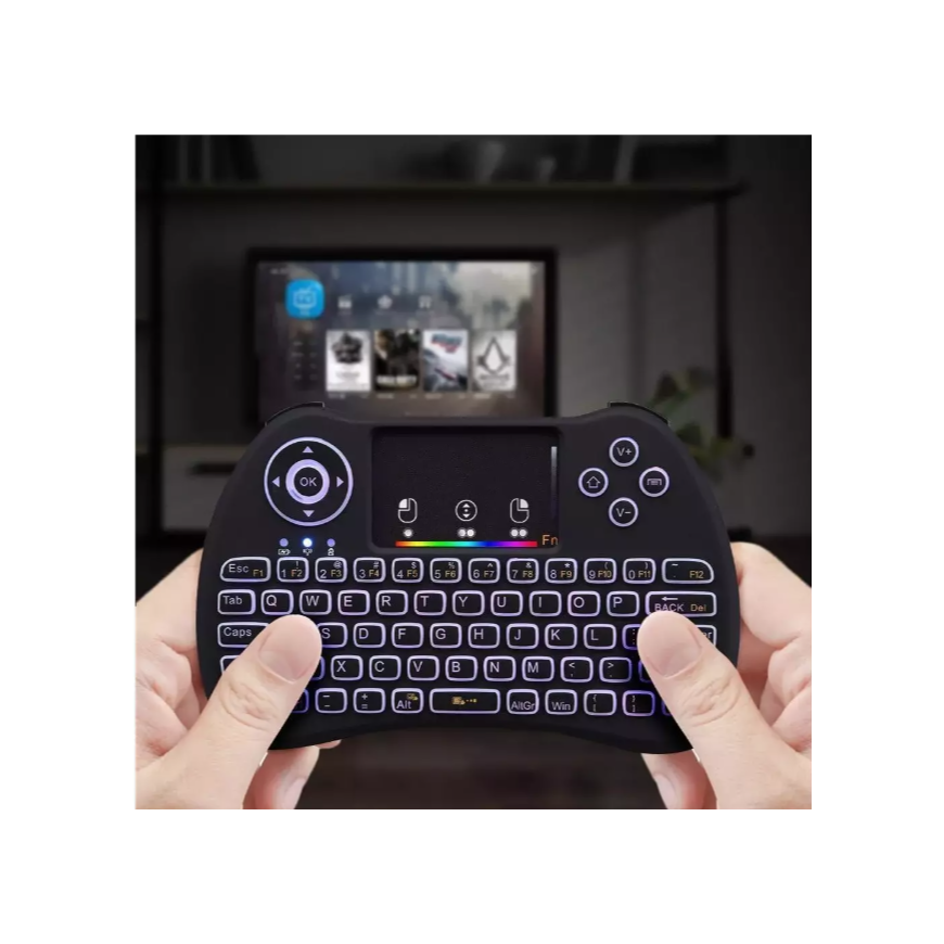Fusion compact wireless keyboard with touchpad and colorful back – 2